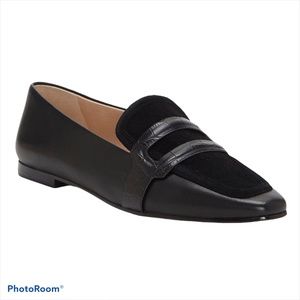 NIB Louise et Cie Beale Penny Loafer Black Suede